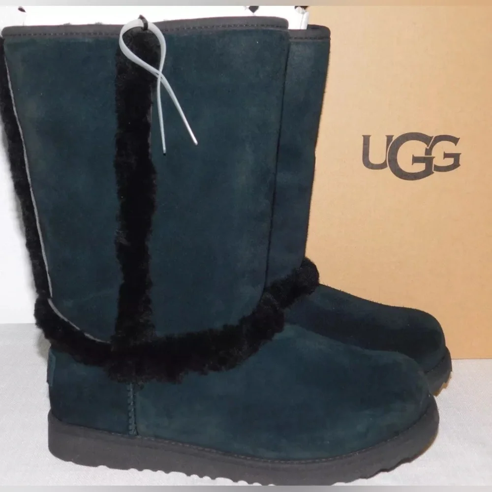 UGG Kids Hadley II Waterproof Tall (Big Kid) Black | NEW in‎ BOX!!!🖤